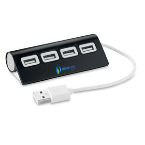 ALUHUB USB Kompakti Alumiininen 4-Porttinen USB-Hubi