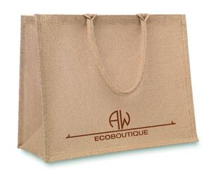 BRICK LANE Eco-Friendly Jute Shopping Bag with Cotton Padding