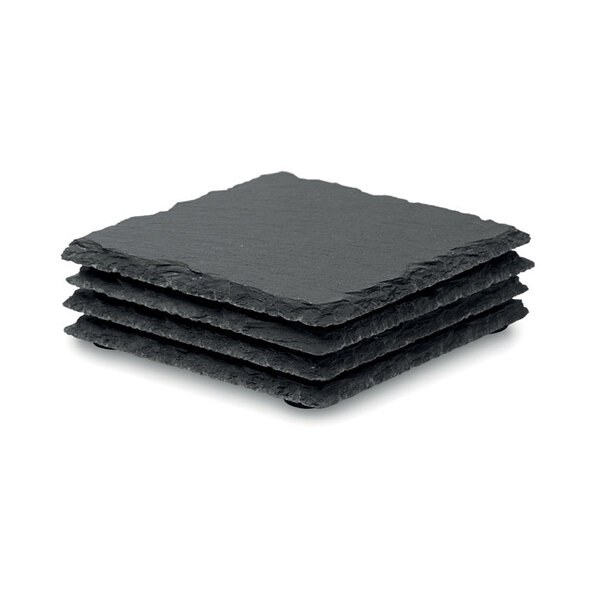 SLATE4 Liuskekivi 4 kpl - GiftRetail MO9124