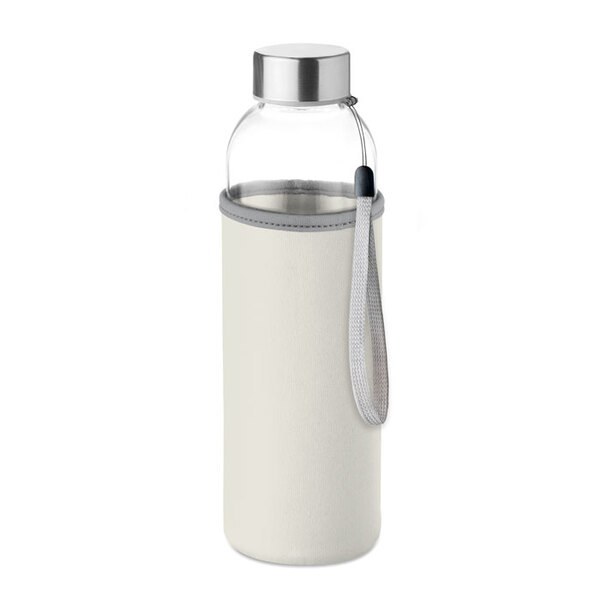 UTAH GLASS Eco-Friendly 500ml Glass Bottle with Neoprene Cover - GiftRetail MO9358