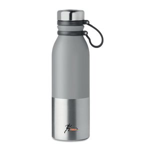 ICELAND Kaksiseinäinen Teräspullo Silikonikahvalla 600 ml - GiftRetail MO9539