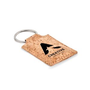 CONCON Eco-Friendly Rectangular Cork Key Ring