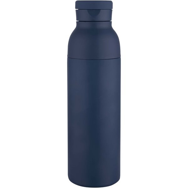 Illuminate 650 ml RCS recycled stainlesss steel double wall insulated water bottle - EgotierPro 100838