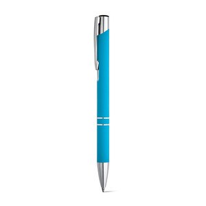 Soft touch aluminium ball pen - Egotier 81141