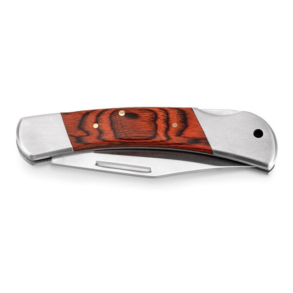 Pocket knife in stainless steel and wood - Egotier 94031