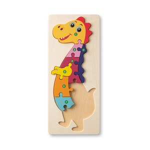 Dinosaur-shaped puzzle in pine plywood - Egotier 98003