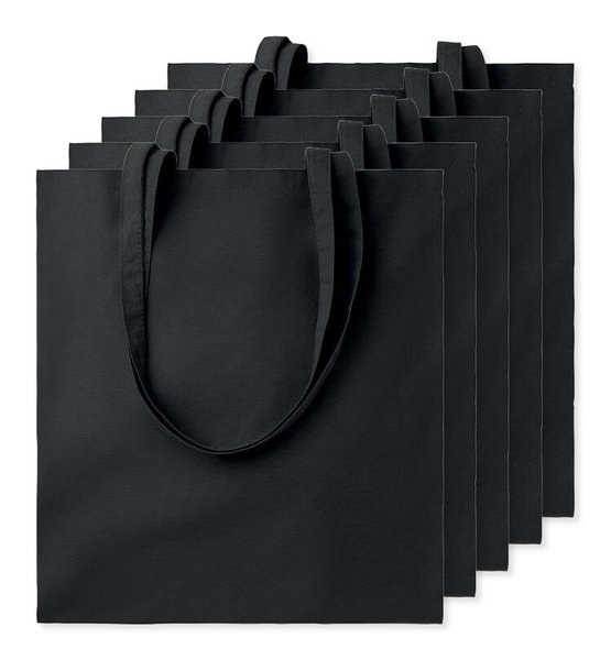 Paketti 5 kpl GiftRetail MO9268 - COTTONEL COLOUR + Puuvilla ostoskassi