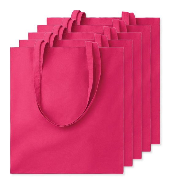 Paketti 5 kpl GiftRetail MO9268 - COTTONEL COLOUR + Puuvilla ostoskassi