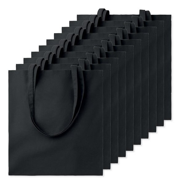 Paketti 10 kpl GiftRetail MO9268 - COTTONEL COLOUR + Puuvilla ostoskassi