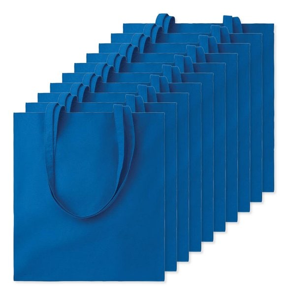 Paketti 10 kpl GiftRetail MO9268 - COTTONEL COLOUR + Puuvilla ostoskassi