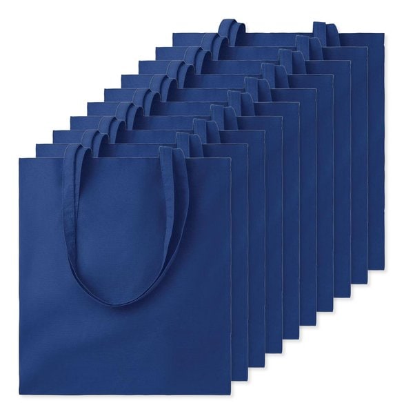 Paketti 10 kpl GiftRetail MO9268 - COTTONEL COLOUR + Puuvilla ostoskassi