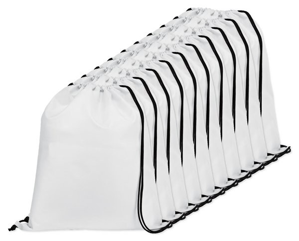 Pack of 10 Egotier 92910 - 210D drawstring backpack