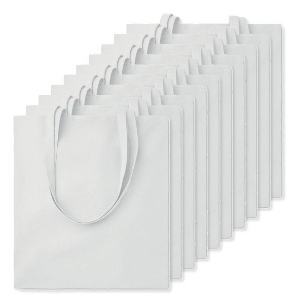 Paketti 100 kpl GiftRetail MO9268 - COTTONEL COLOUR + Puuvilla ostoskassi