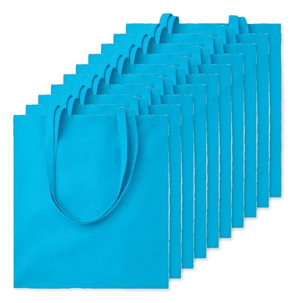 Paketti 100 kpl GiftRetail MO9268 - COTTONEL COLOUR + Puuvilla ostoskassi