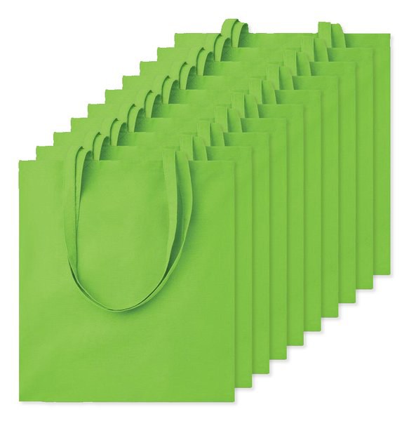 Paketti 100 kpl GiftRetail MO9268 - COTTONEL COLOUR + Puuvilla ostoskassi