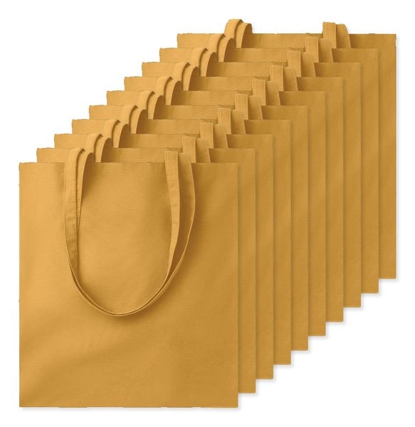 Paketti 100 kpl GiftRetail MO9268 - COTTONEL COLOUR + Puuvilla ostoskassi