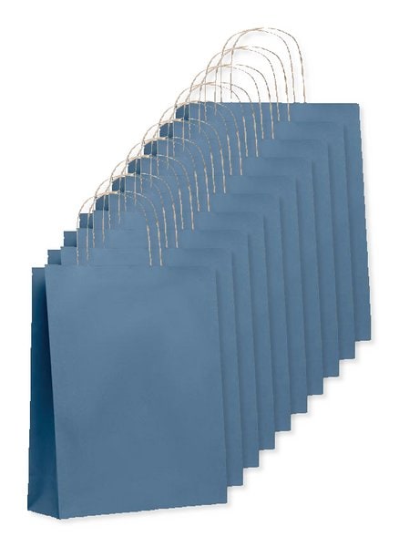 Pack of 10 GiftRetail MO6173 - PAPER TONE M Eco-Friendly Medium Recycled Gift Bag 90gsm