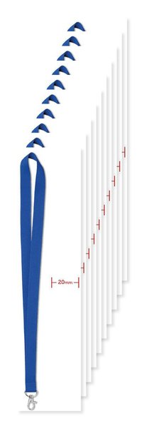Pack of 10 GiftRetail MO9058 - SIMPLE LANY - Premium 20mm Lanyard with Metal Hook - Sublimation Print