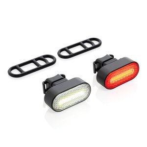 XD Collection P513.84 - Lumino RCS kierrätysmuovinen USB-ladattava pyörävalosarja