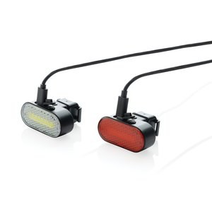 XD Collection P513.84 - Lumino RCS kierrätysmuovinen USB-ladattava pyörävalosarja