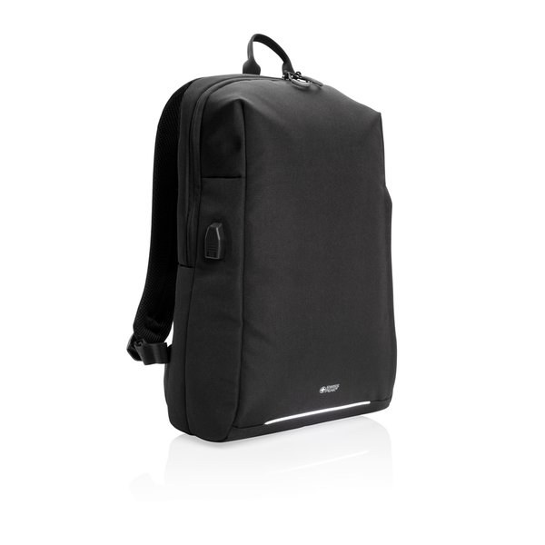 Swiss Peak P763.16 - Swiss Peak AWARE™ RFID and USB A laptop backpack