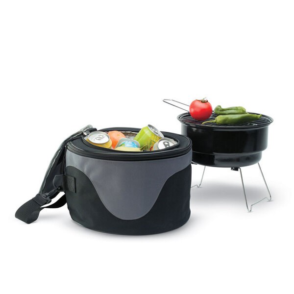 DONAU Portable BBQ Cooler Bag with Built-In Grill - GiftRetail KC6387