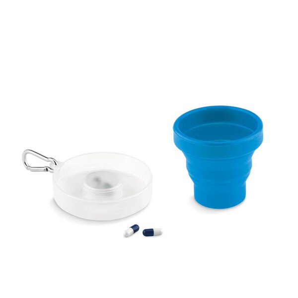 CUP PILL Taitettava silikonikuppi - GiftRetail MO9196
