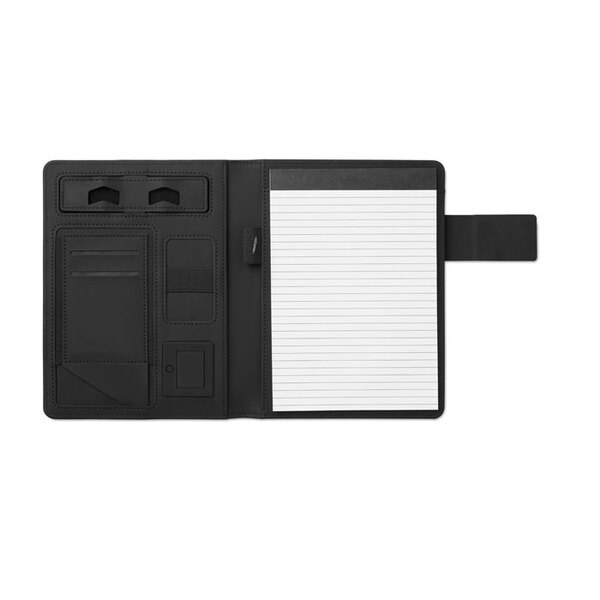 POWERNOTY Executive A5 Folder with Built-in Power Bank - GiftRetail MO9231