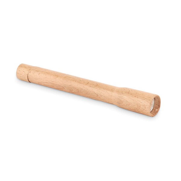 TELES Puinen taskulamppu COB-valolla - GiftRetail MO6695
