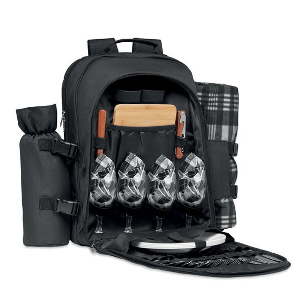 DUIN Deluxe 4-Person Picnic Backpack with Cooler - GiftRetail MO6870
