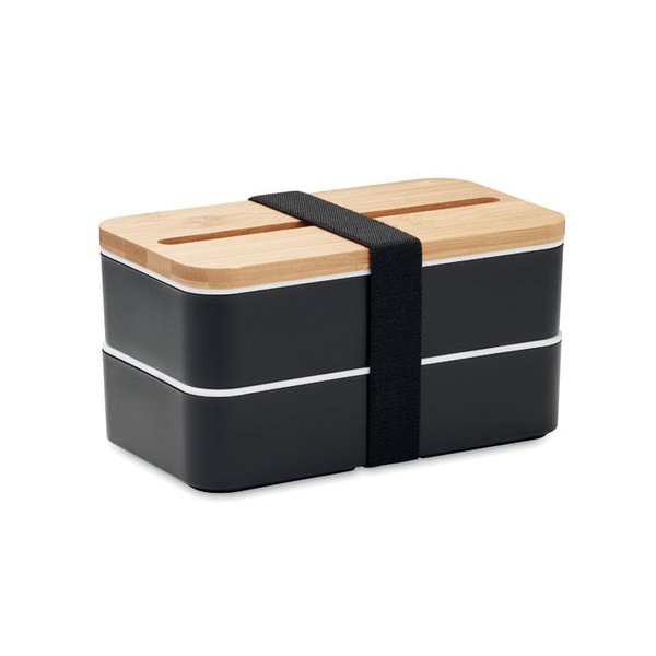 WINT PP Eco-Friendly Bamboo Lid Recycled PP Lunch Box - GiftRetail MO2088