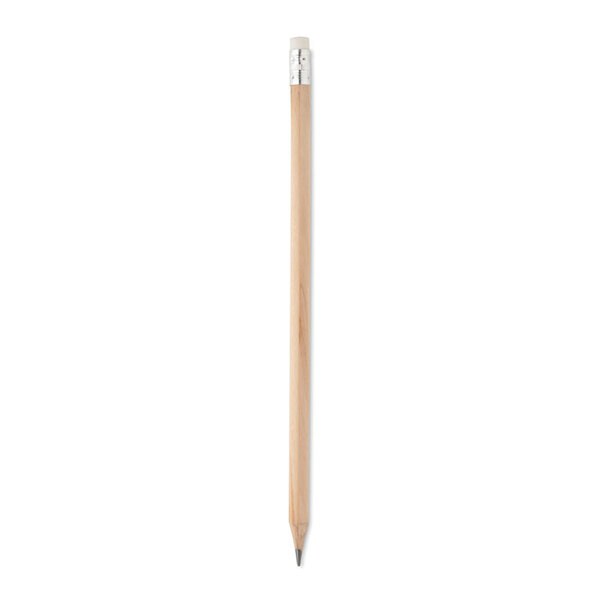 Eco-Friendly Natural Pencil with Eraser - 100 Pack