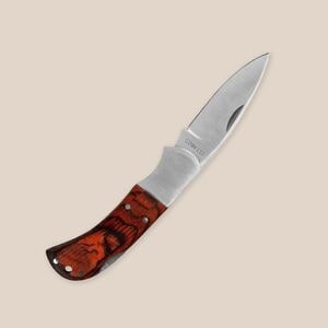 Goya 28347 - Tyylikäs taskuveitsi puukahvalla ja terästerällä TOP