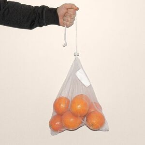 Goya 50042 - Uudelleenkäytettävä polyesteriverkkokassi hedelmille, nauhakiinnitys ACHATS
