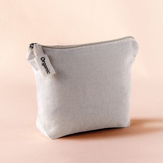 100% Luomupuuvillainen Toilettipussi 220 gr/m2 PORT