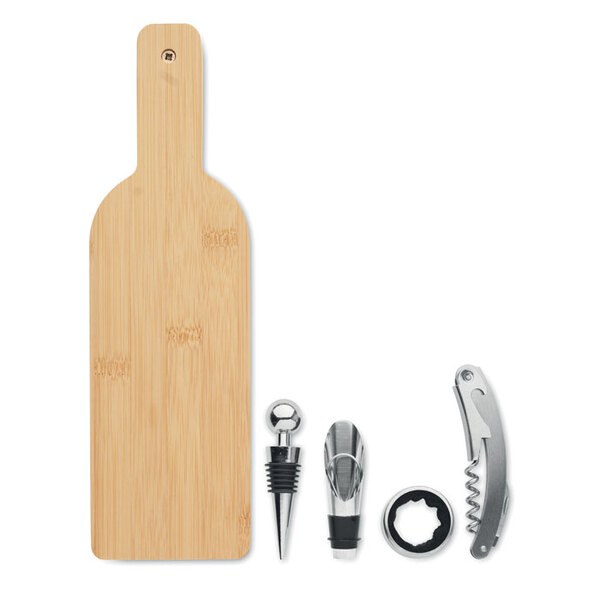 VINOVAULT SET Pullon muotoinen viinisetti - GiftRetail MO2381