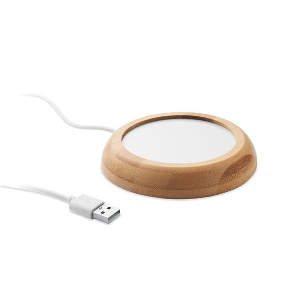 MUGLET Bambuinen mukilämmitin USB:llä - GiftRetail MO2592