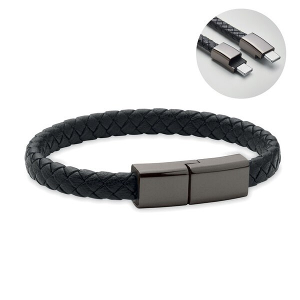 FAULETI CHARGE Punottu rannekaapeli tyyppi-C - GiftRetail MO2646