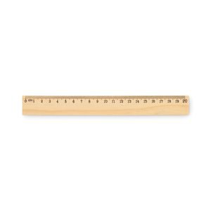 RULER20 Puinen viivoitin 20cm - GiftRetail MO2917