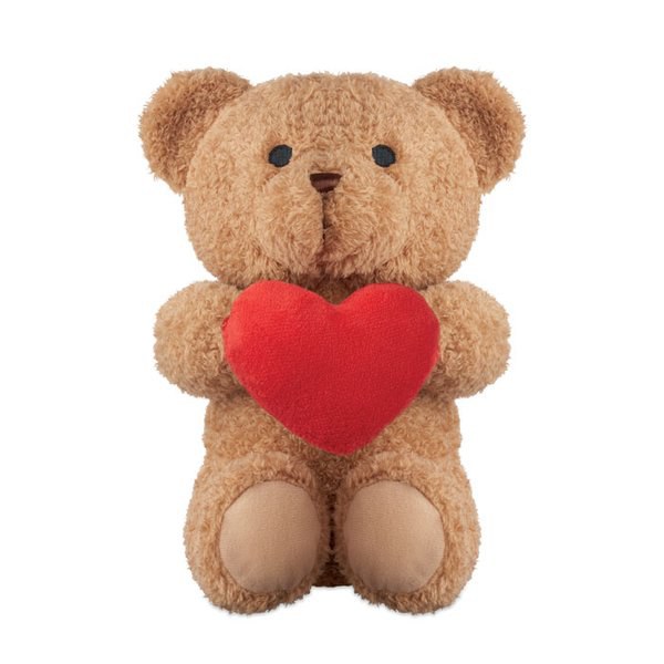 SNUGGLE Nallekarhu sydämellä 23cm - GiftRetail MO2949