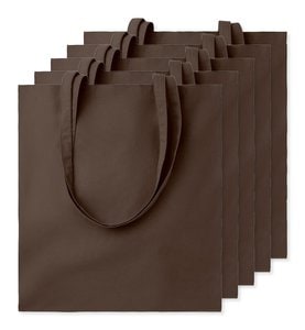 Paketti 5 kpl GiftRetail MO9268 - COTTONEL COLOUR + Puuvilla ostoskassi