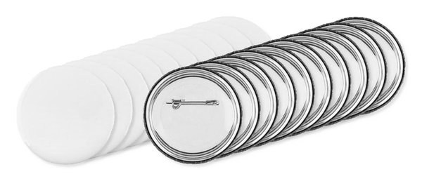 Paketti 100 kpl GiftRetail MO9330 - PIN Painettu malli rintanappi