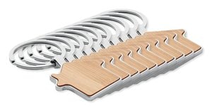 Paketti 10 kpl GiftRetail MO9949 - BURNIE Bambu avaimenperä