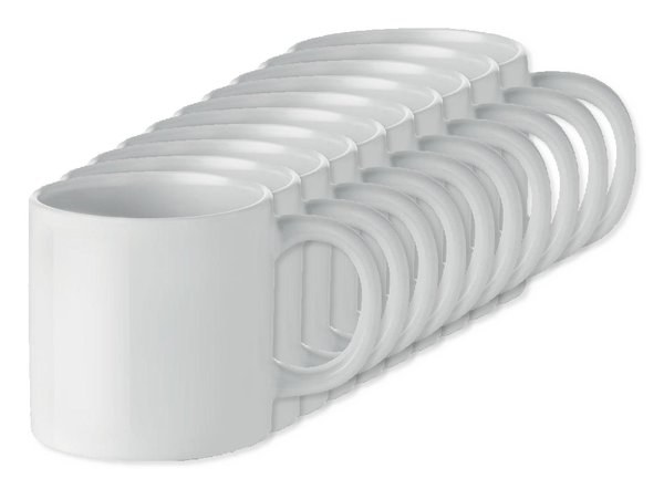 Paketti 100 kpl GiftRetail MO9244 - MINI SUBLIM Keraaminen muki