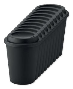 Paketti 10 kpl GiftRetail MO6582 - NOLA Kaksikerroksinen Kahvikuppi 300 ml Kansi