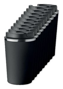 Paketti 10 kpl GiftRetail MO6276 - BRACE Kaksikerroksinen Terästermospullo 350 ml