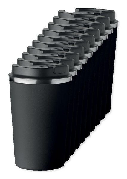 Paketti 100 kpl GiftRetail MO6276 - BRACE Kaksikerroksinen Terästermospullo 350 ml