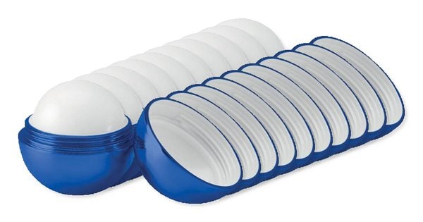 Paketti 10 kpl GiftRetail MO9373 - UV SOFT Luonnollinen Huulivoidepallo SPF10