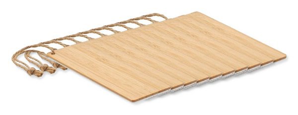 Paketti 100 kpl GiftRetail MO6593 - KUMAKU Luonnollinen Bambu Kirjanmerkki Juteköydellä