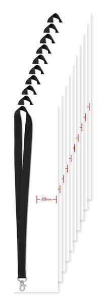 Paketti 10 kpl GiftRetail MO9058 - SIMPLE LANY Kaulanauha